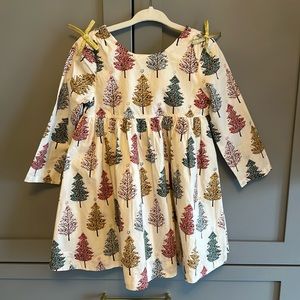 Pink Chicken Christmas Dress - Size 2Y